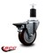 Service Caster 4'' Maroon Poly Swivel 1-1/2'' Expanding Stem Caster with Brake SCC-EX20S414-PPUB-MRN-PLB-112 - alternate 3